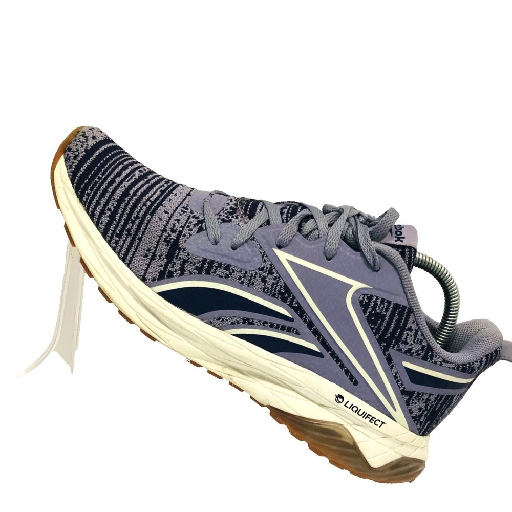 Reebok Liquifect Running Sneaker Shoe Women 8.5 Purple Fabric‎ Lt Wt Breathable